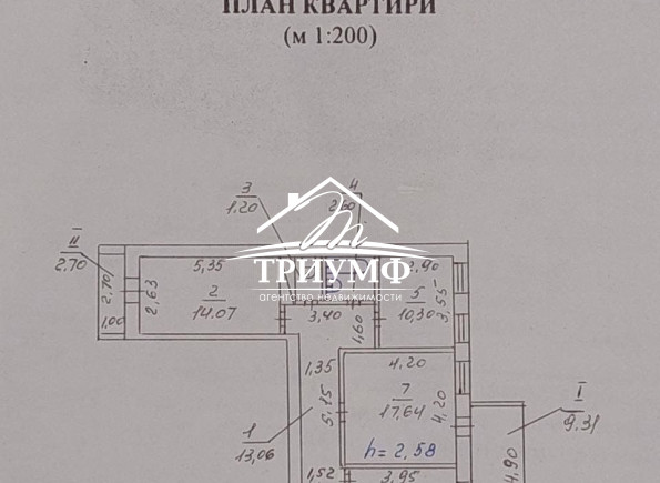 3-комнатная квартира на новой половине Острова!